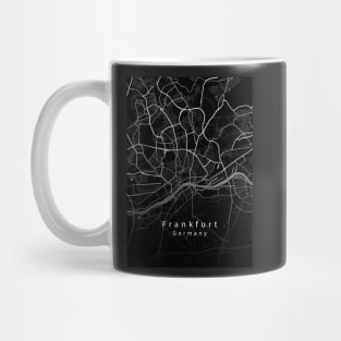 Frankfurt Germany City Map dark Mug